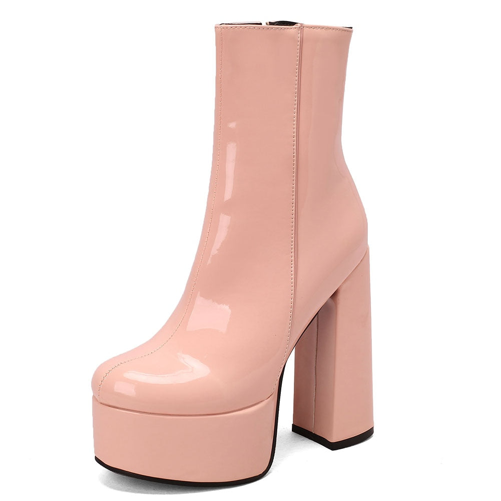 AZALEA High Heel Platform Ankle Boots - Sneakernational