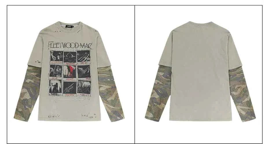 Fleetwood Mac Camo Long Sleeve T-Shirt