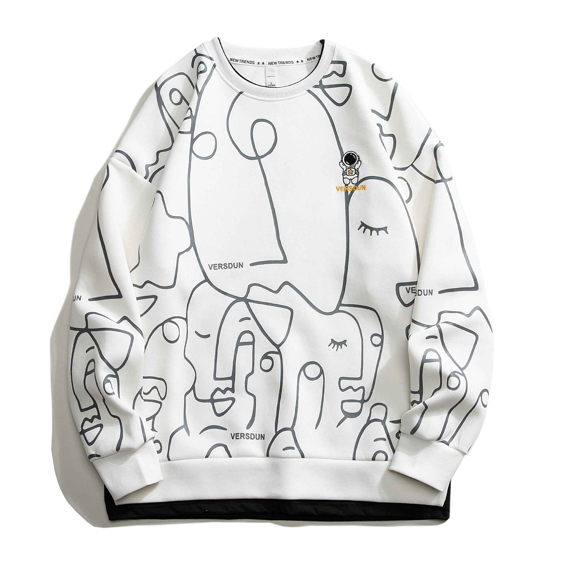 VERSDUN Astronaut Vector Art Sweatshirt