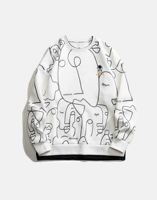 VERSDUN Astronaut Vector Art Sweatshirt
