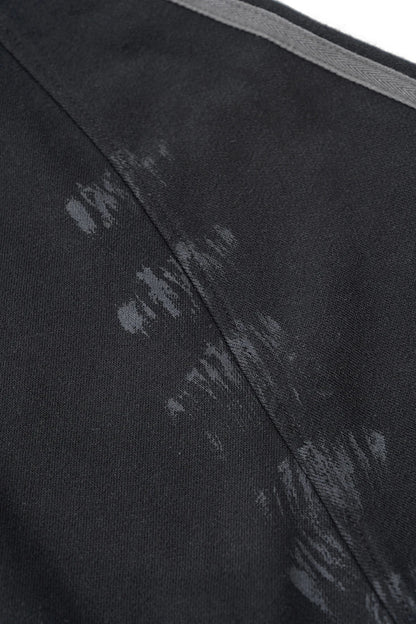 Coal Black Striped Sleeves Hoodie - Sneakernational