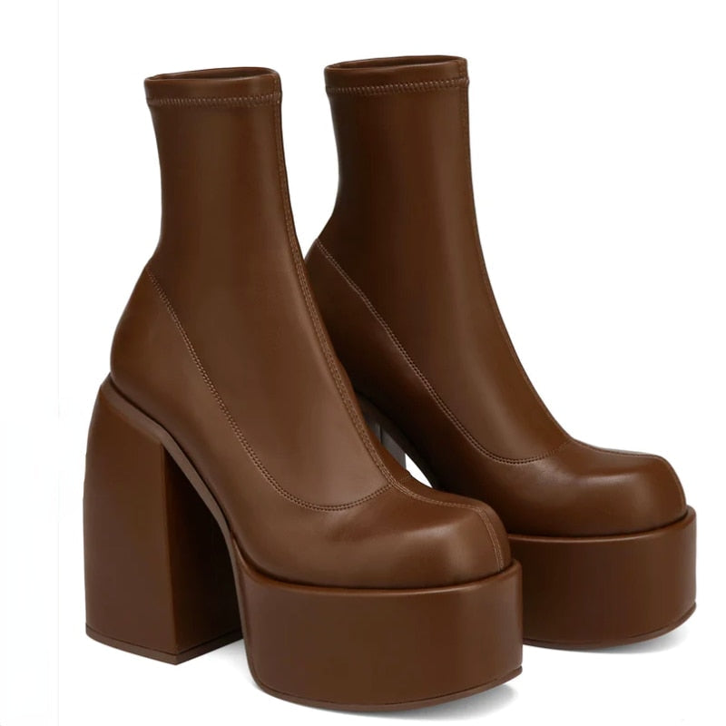 ELVA High Heel Ankle Boots - Sneakernational