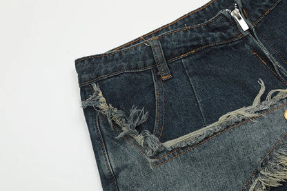 Blue Denim Tassel Star Shorts - Sneakernational