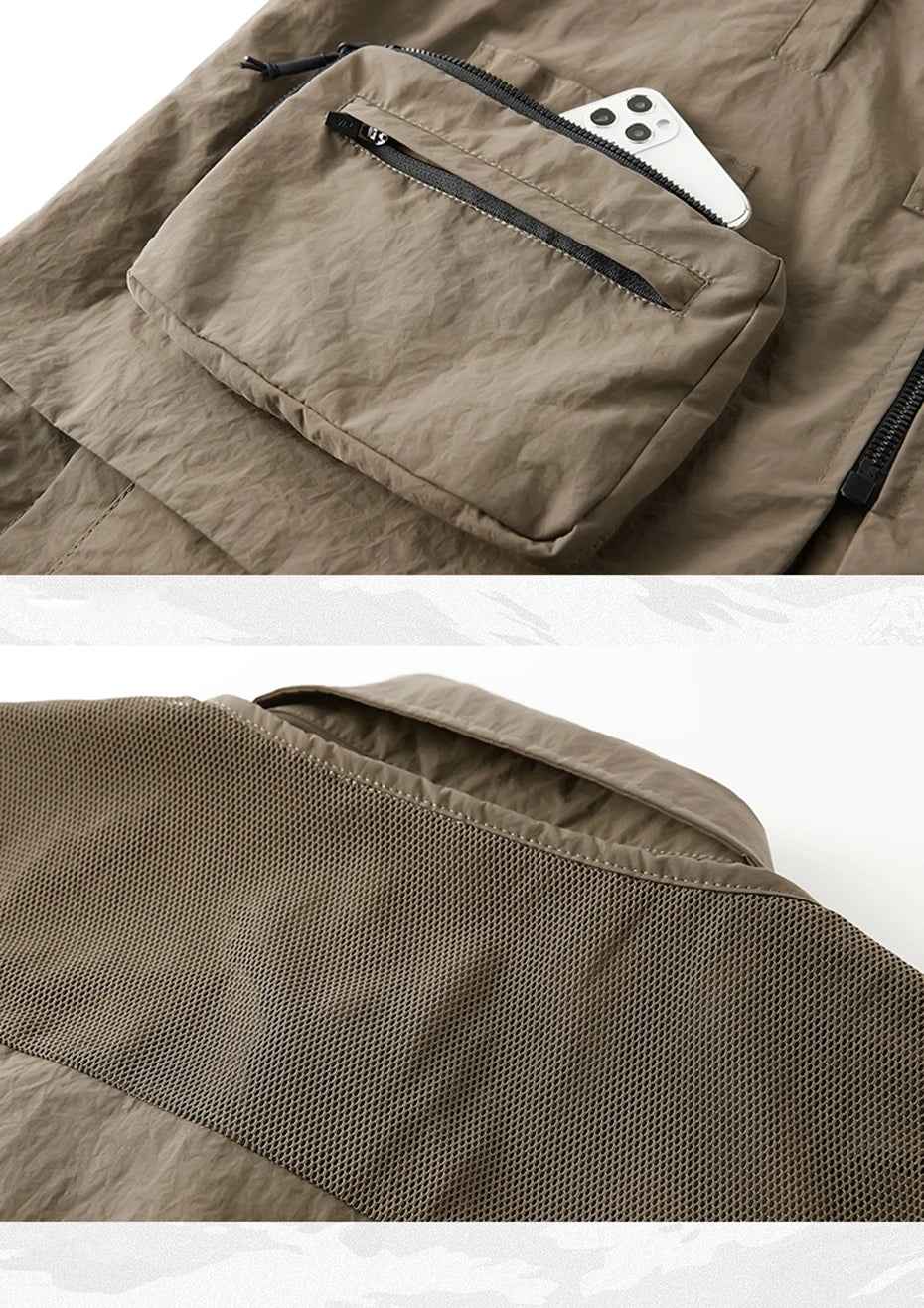 Multi Vest Pockets Two Pieces T-Shirt