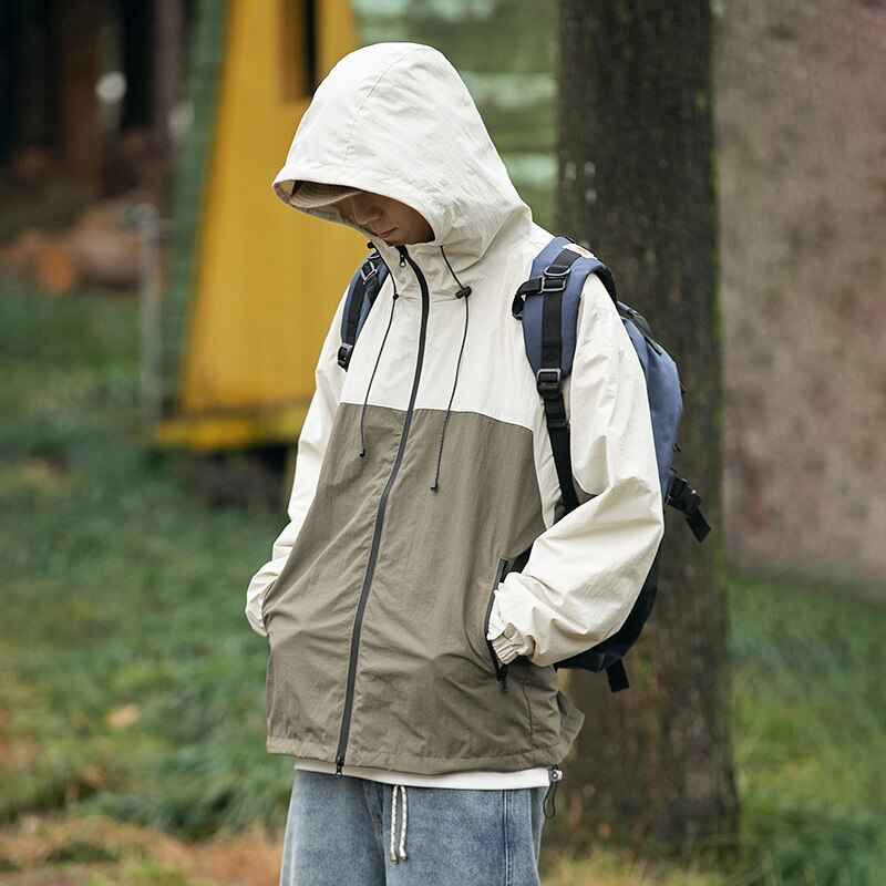 Two Tone Windbreaker Jacket