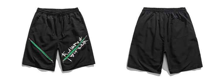 Y2K Centered Zipper Style Shorts