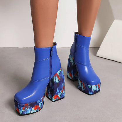 LEIA High Heel Platform Ankle Boots - Sneakernational