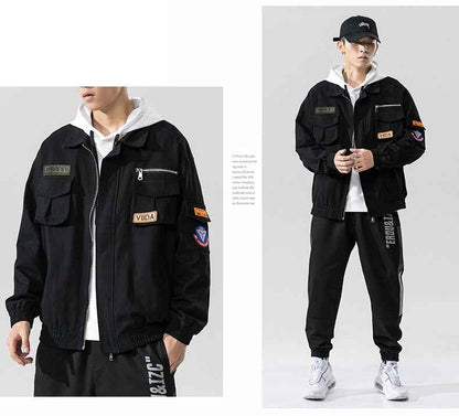 Double Welt Pocket Zipper Style Jacket