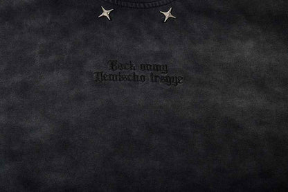Tie-Die Metal Star Ripped T-Shirt