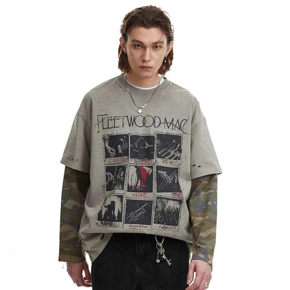Fleetwood Mac Camo Long Sleeve T-Shirt