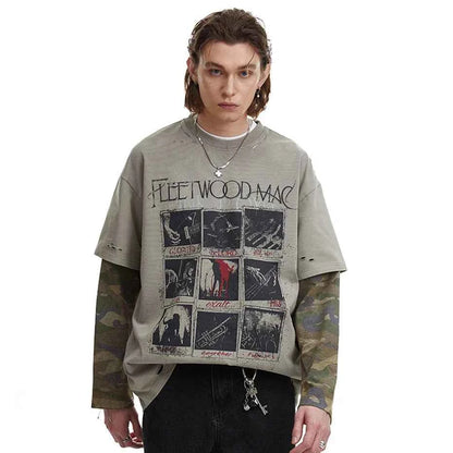Fleetwood Mac Camo Long Sleeve T-Shirt