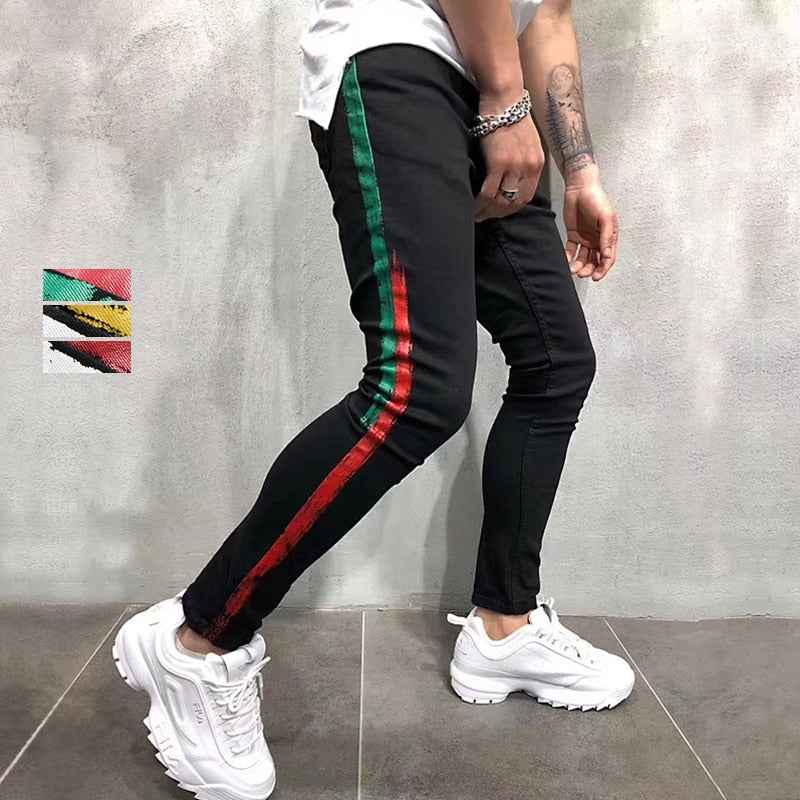 Two Stripes Color Line Jeans
