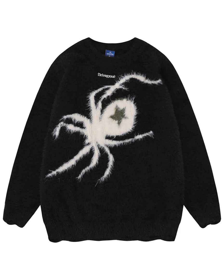 Star Spider Web Knitted Sweater
