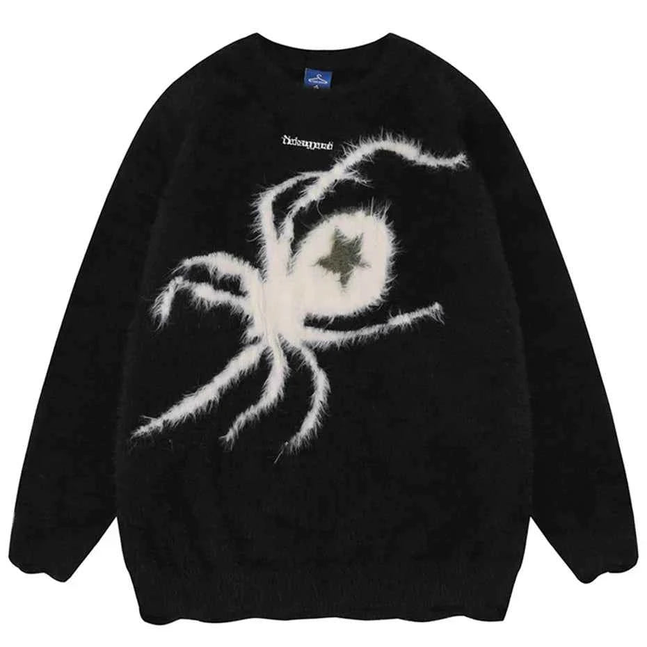 Star Spider Web Knitted Sweater