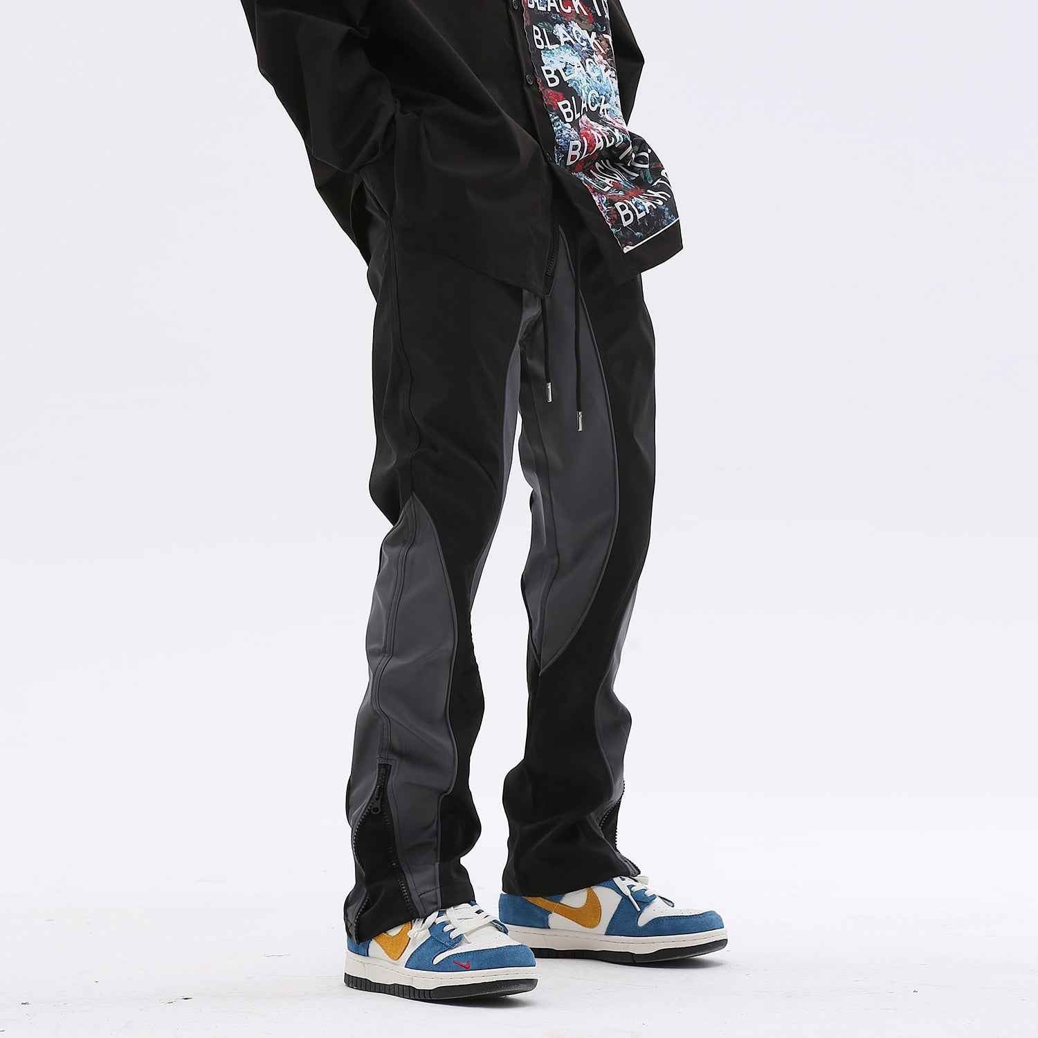 Bi-Color Flat Pants