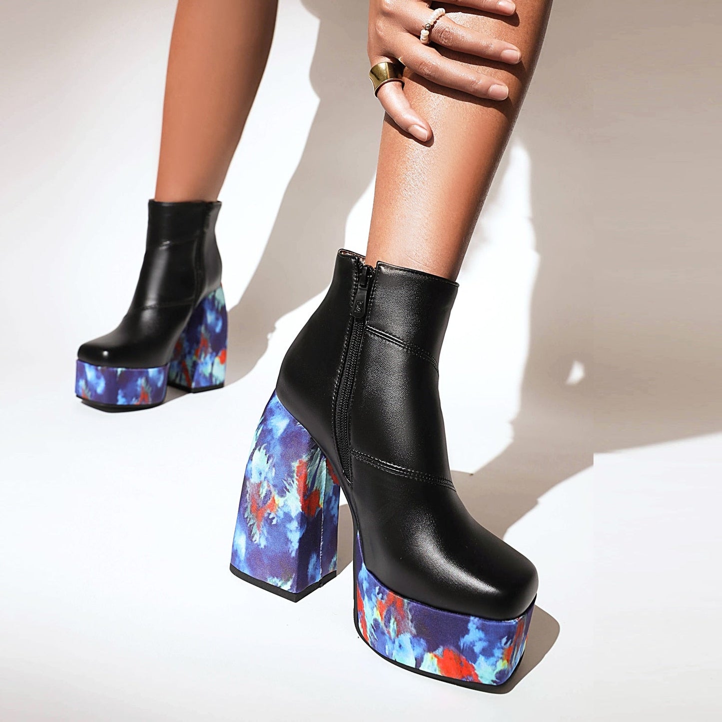 LEIA High Heel Platform Ankle Boots - Sneakernational