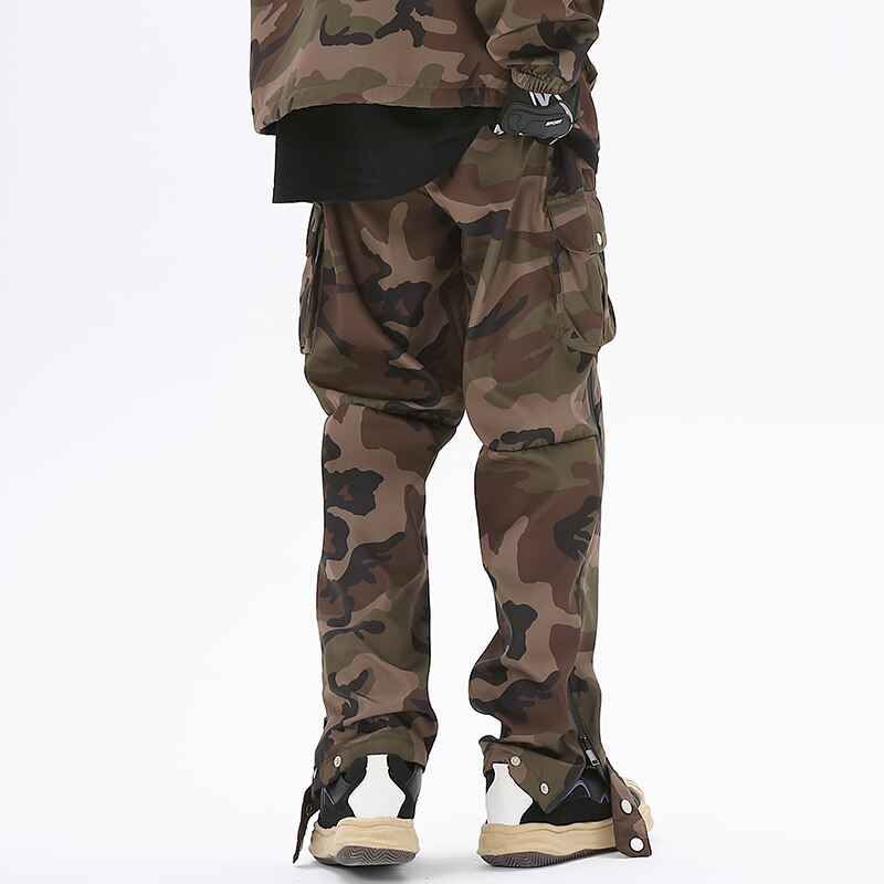 N923 Drawstring Camo Jacket & Cargo Pants Set