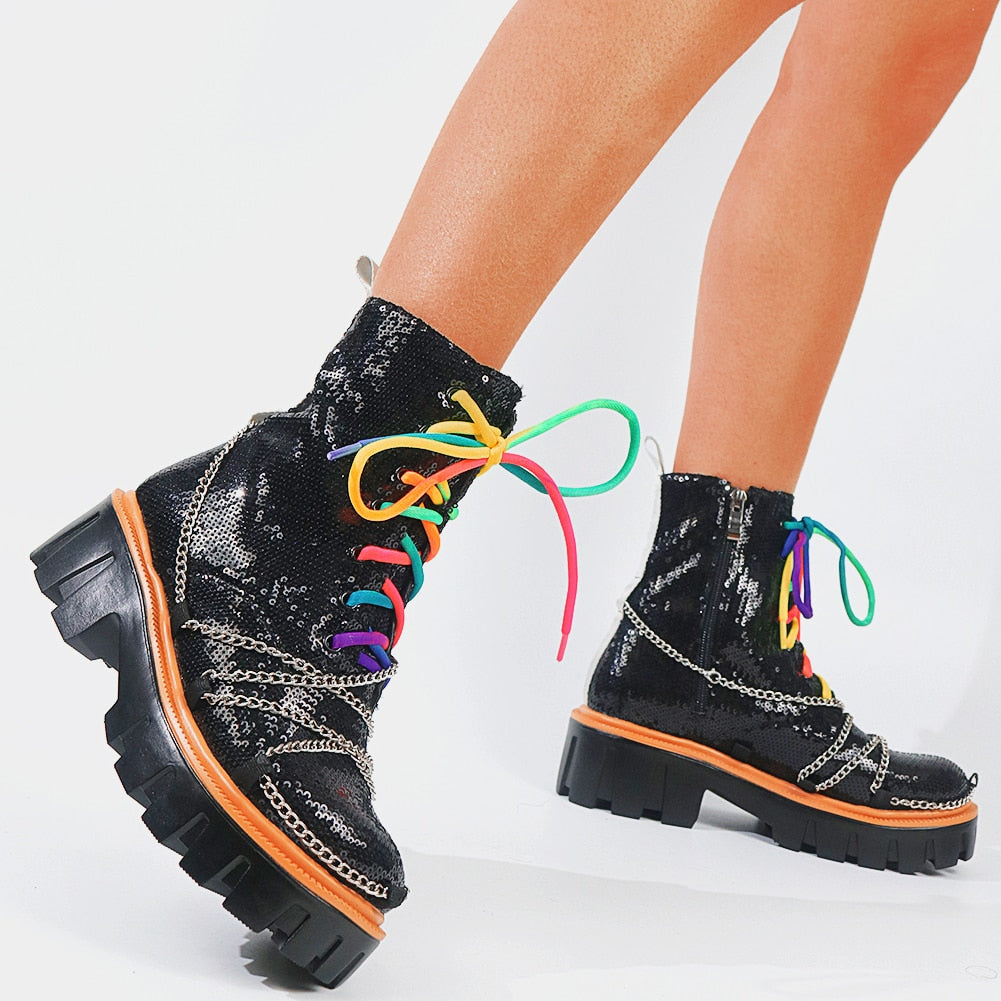 DEICE Dazzling Chunky Boots - Sneakernational