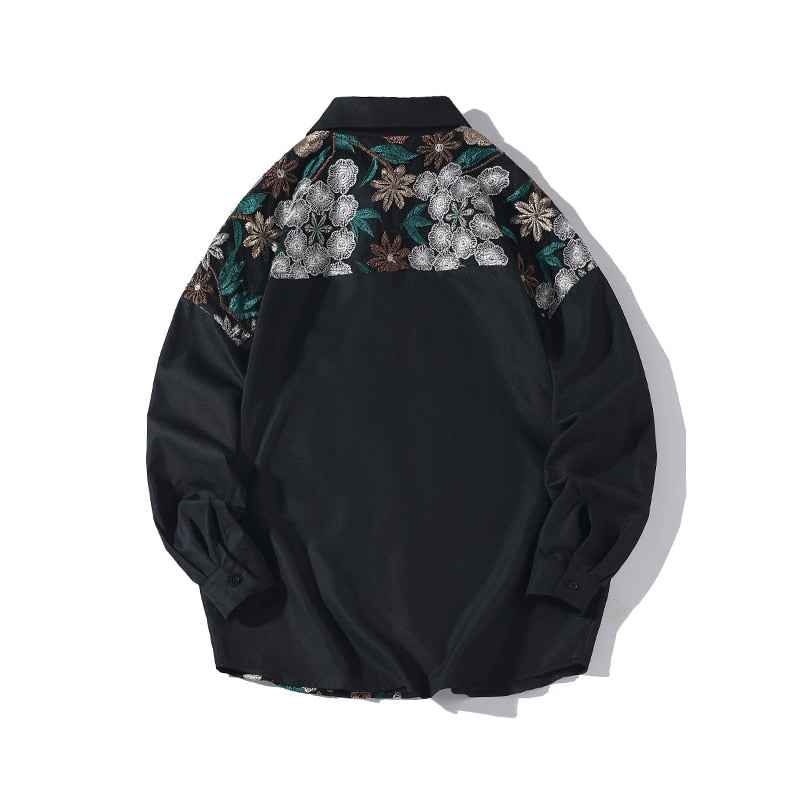 Jacobean Floral Collar Shirt
