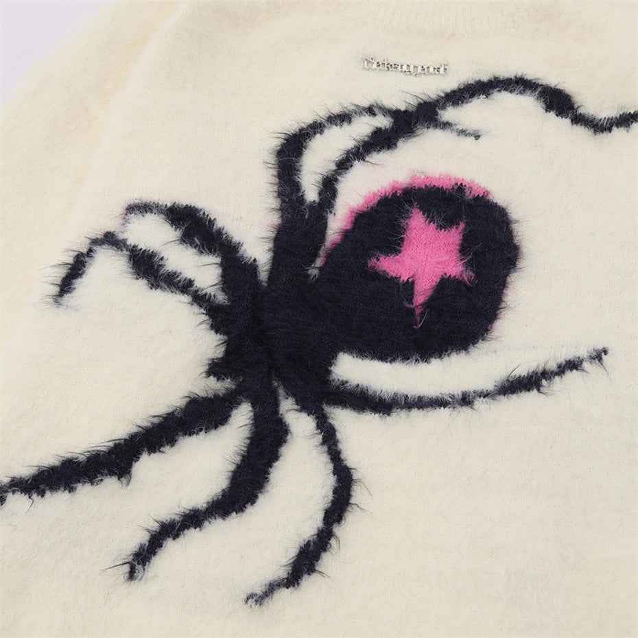 Star Spider Web Knitted Sweater