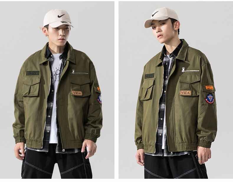Double Welt Pocket Zipper Style Jacket
