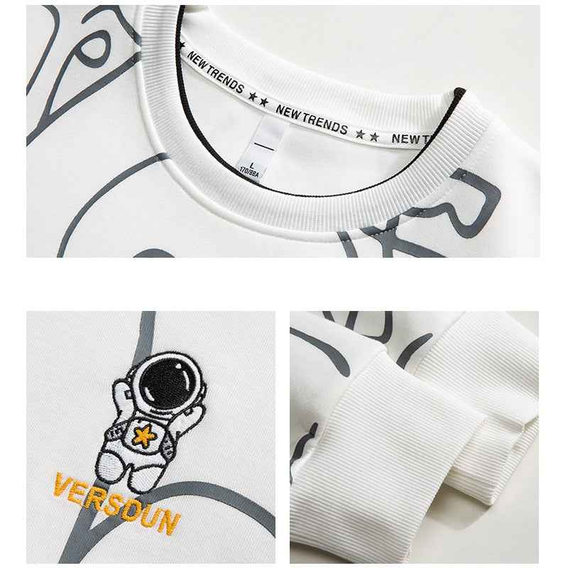 VERSDUN Astronaut Vector Art Sweatshirt