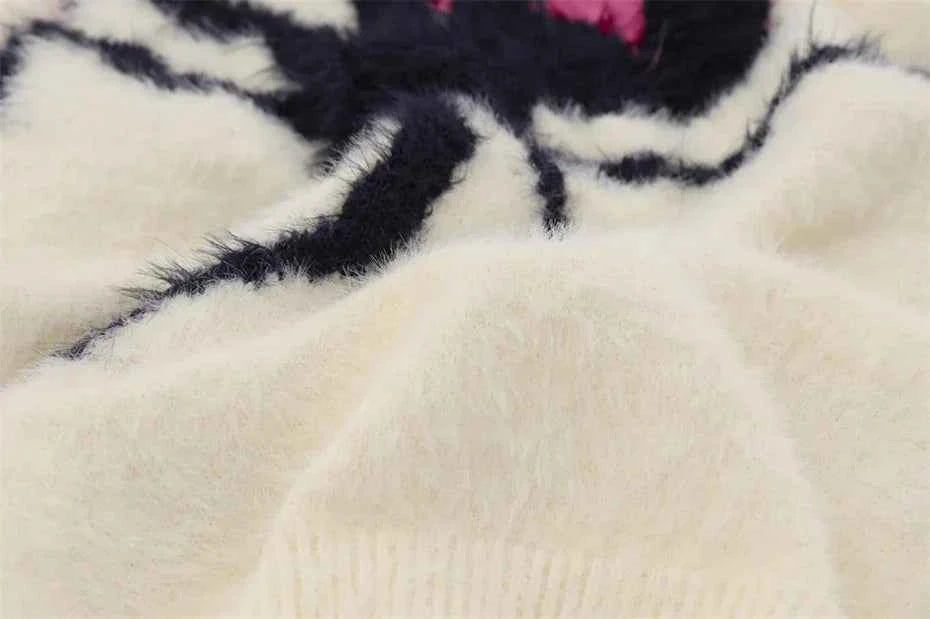 Star Spider Web Knitted Sweater