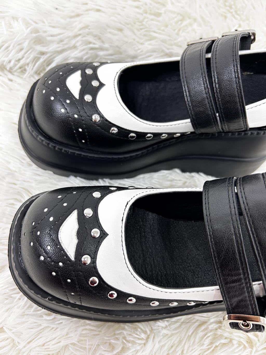 MERLE Chunky Heel Oxford Shoes - Sneakernational