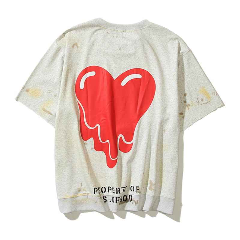 SAINT EU liquefy Heart Shape T-Shirt