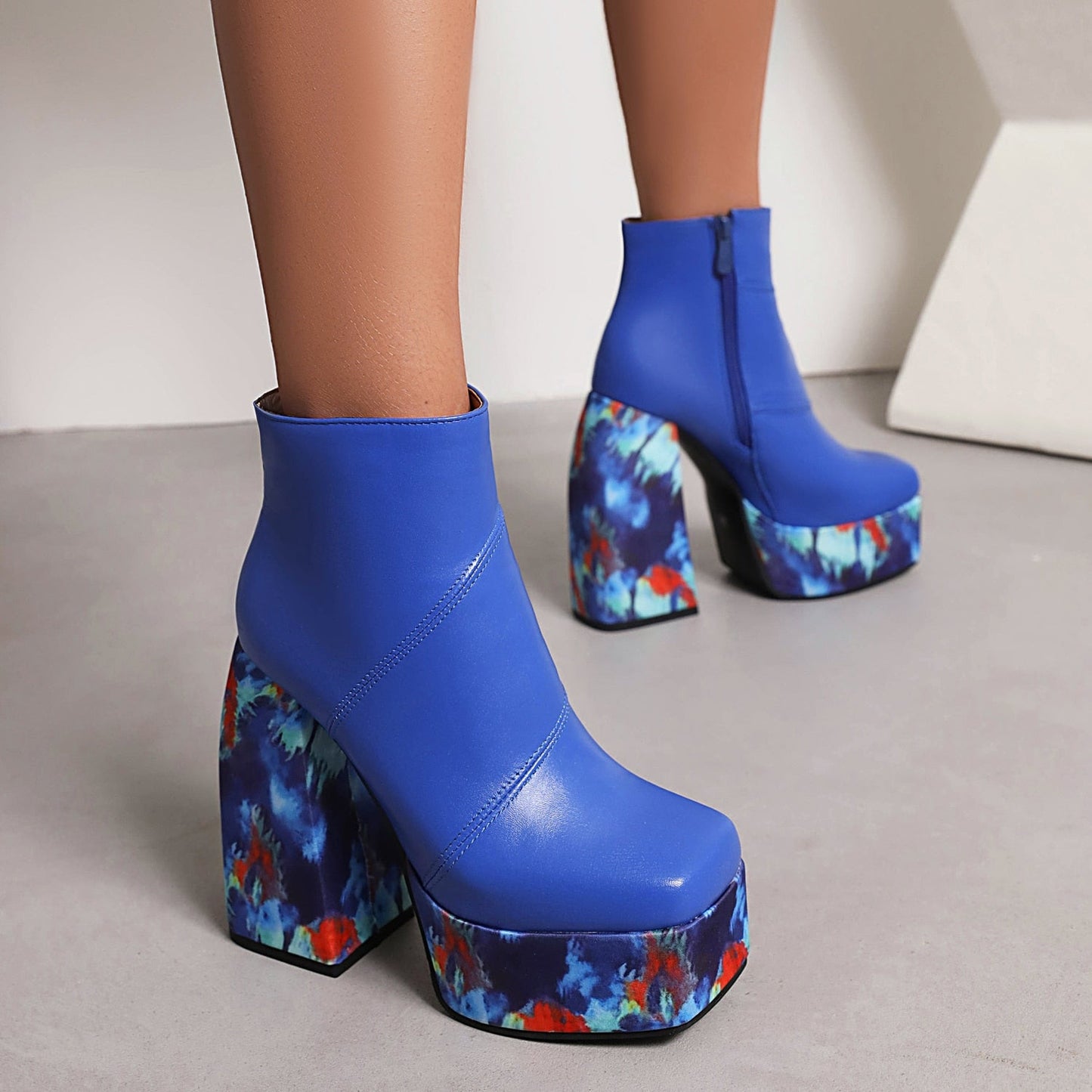 LEIA High Heel Platform Ankle Boots - Sneakernational