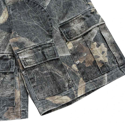 Hunting Camo Side Pockets Shorts