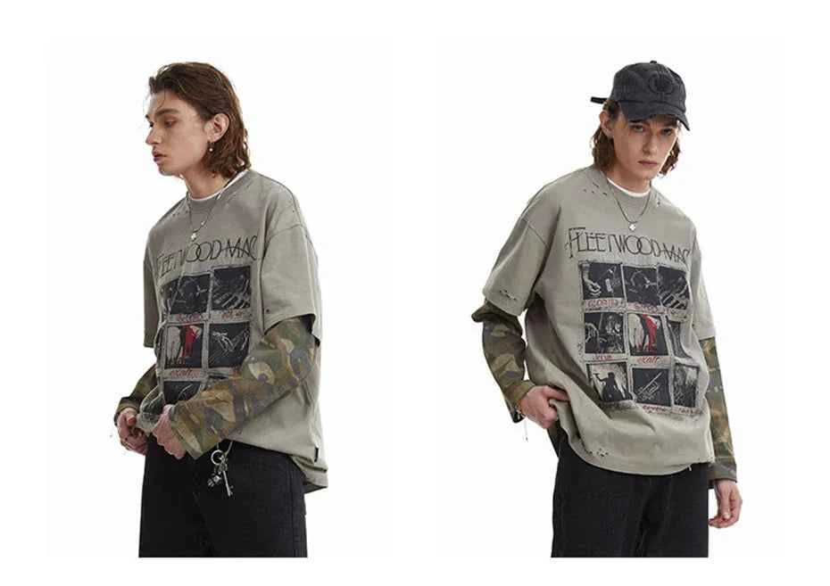 Fleetwood Mac Camo Long Sleeve T-Shirt