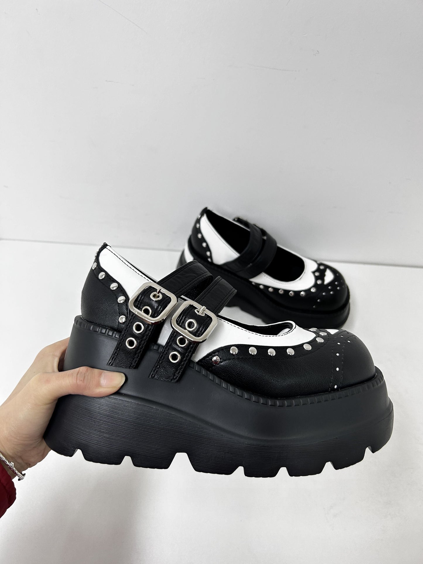 MERLE Chunky Heel Oxford Shoes - Sneakernational