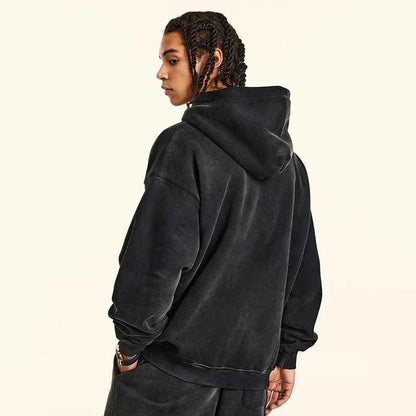 Crucifix Cross Graphic Pullover Hoodie