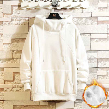 Plain Rivet Pullover Hoodie