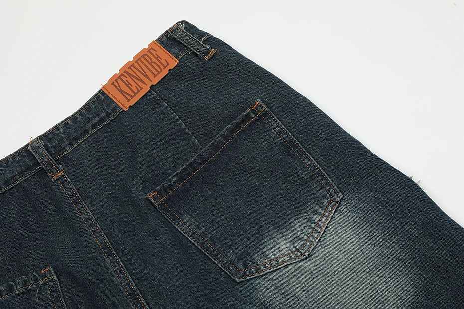 Blue Denim Tassel Star Shorts