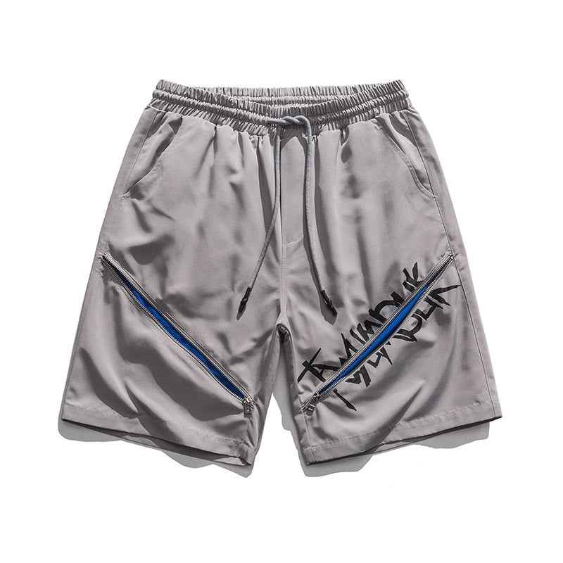 Y2K Centered Zipper Style Shorts