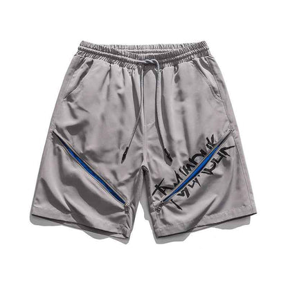 Y2K Centered Zipper Style Shorts