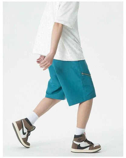 Y2K Centered Zipper Style Shorts