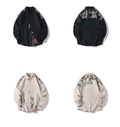 Jacobean Floral Collar Shirt