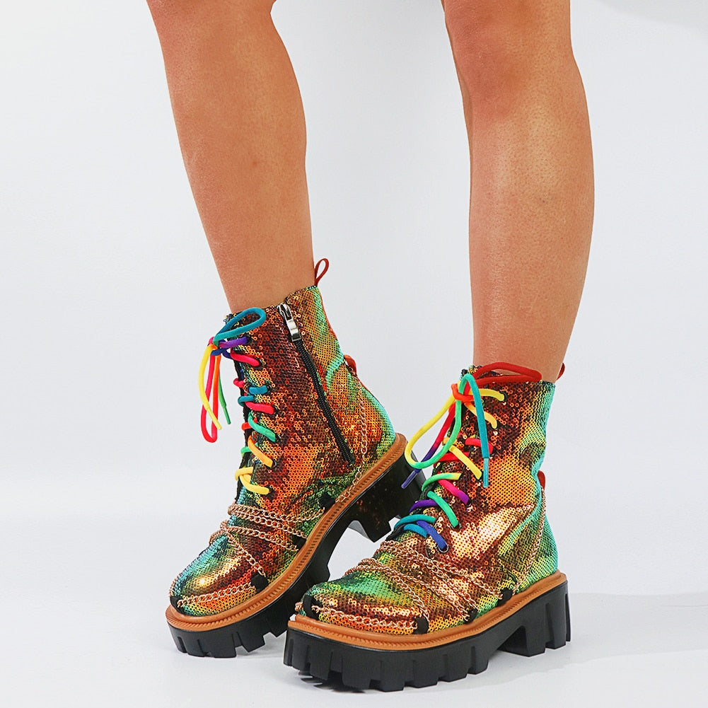 DEICE Dazzling Chunky Boots - Sneakernational