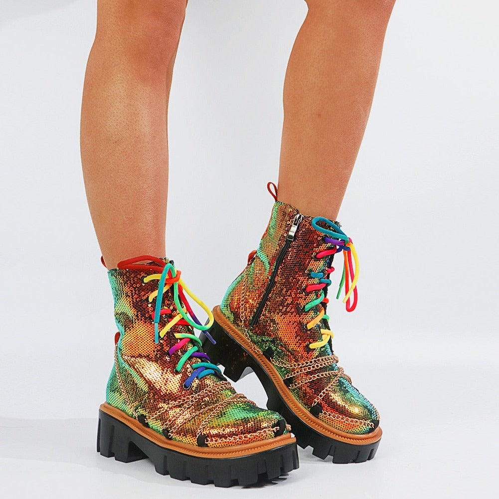 DEICE Dazzling Chunky Boots - Sneakernational