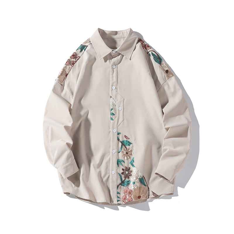 Jacobean Floral Collar Shirt