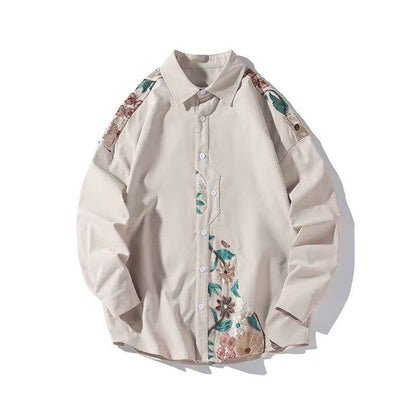 Jacobean Floral Collar Shirt