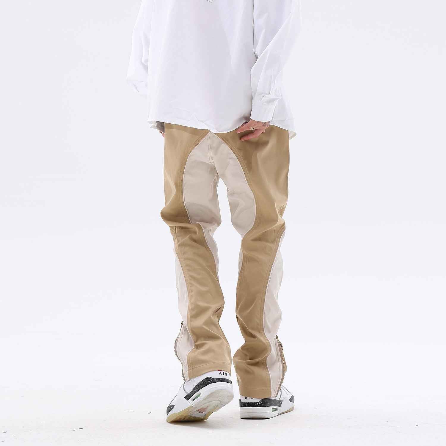 Bi-Color Flat Pants