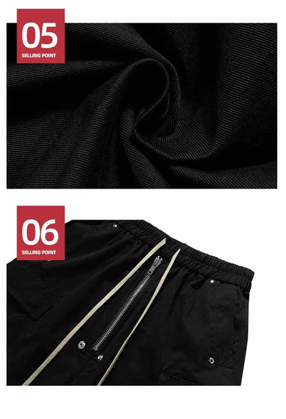 Z1 Long Drawstring Cargo Shorts