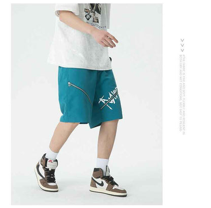 Y2K Centered Zipper Style Shorts