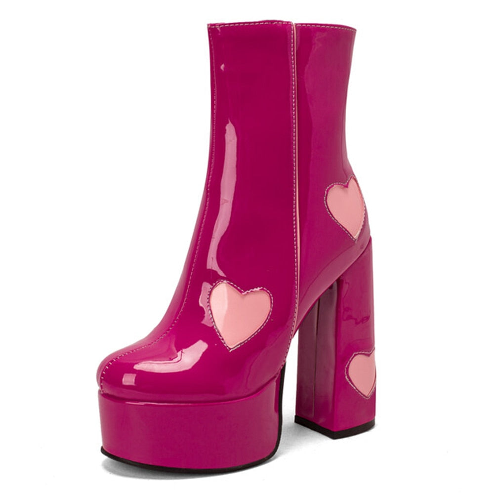 FLUER High Heel Platform Ankle Boots - Sneakernational