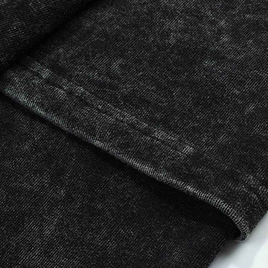 Coal Black Snowflake Sleeve T-Shirt