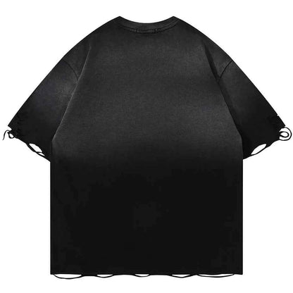 Tie-Die Metal Star Ripped T-Shirt